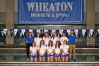 Women's Swimming team photo  Wheaton College Women's Swimming & Diving 2021-22 team photo - Photo By: KEITH NORDSTROM : Wheaton, Swimming, team photo